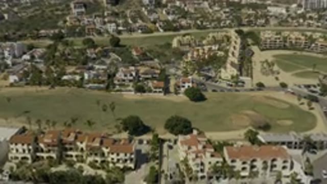 LOS CABOS MEXICO-2020: Aerial View Of Buildings And A Golf Course