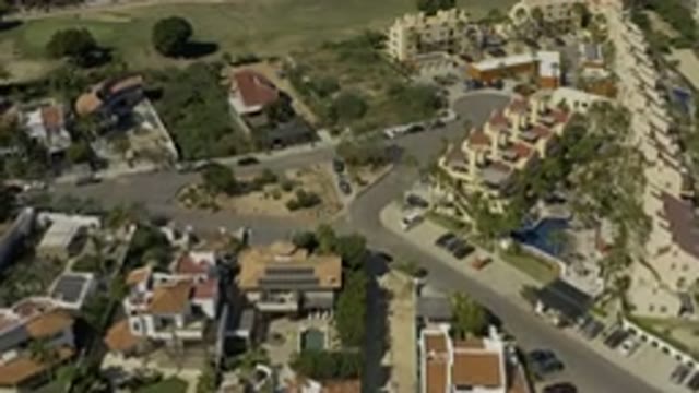 LOS CABOS MEXICO-2020: Birds Eye View Of An Estate With Houses Trees And Pools