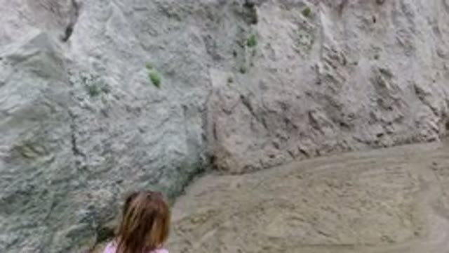SAN JOSE DEL CABO MEXICO-2020: Mother And Daughter Walking Through The Beach