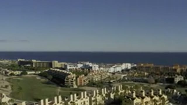 LOS CABOS MEXICO-2020: A View Of The City With The Ocean In The Background From