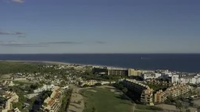 LOS CABOS MEXICO-2020: Overhead View Of A Planned Community Next To The Ocean