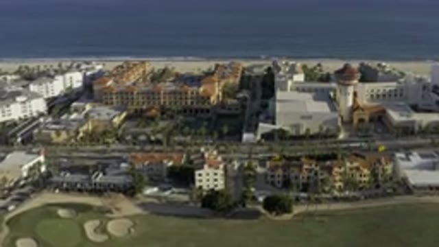 LOS CABOS MEXICO-2020: Elegant Crafted Buildings Standing Tall Near The Blue Sea