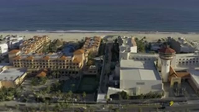 LOS CABOS MEXICO-2020: Gorgeous Buildings Recorded From The Sky With Beach In
