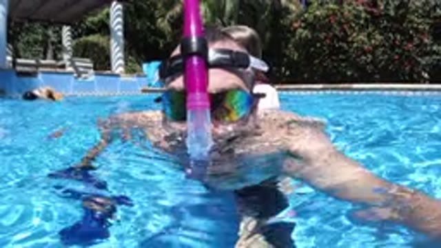 SAN JOSE DEL CABO MEXICO-2020: People Having Fun In A Pool On A Nice Day
