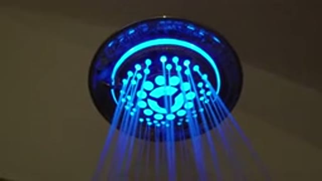 SAN JOSE DEL CABO MEXICO-2020: Neon Colored Shower Head On Display
