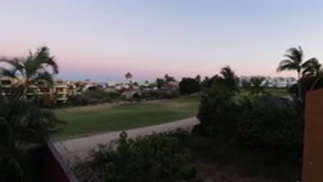 LOS CABOS MEXICO-2020: Beautiful Vegetation and Green Field Captured with Town