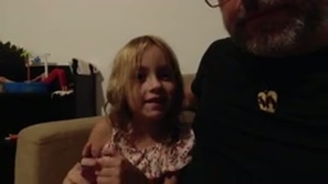 LOS CABOS MEXICO-2020: A Girl Chatting in a Selfie Video With Her Father