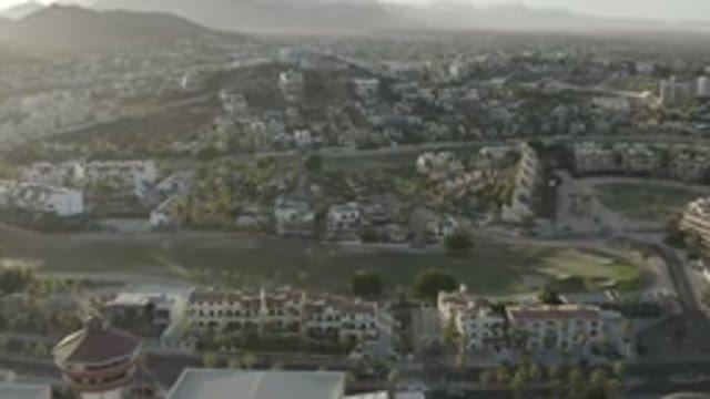 LOS CABOS MEXICO-2020: Aerial View Of A Community With A Lot Of Housing