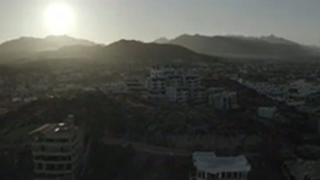 LOS CABOS MEXICO-2020: A Hilltop View Of A Wide Variety Of Buildings And Shining