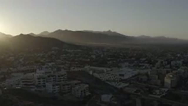 LOS CABOS MEXICO-2020: The Small Video Clip Is Showing A Sun Rise Of A City With