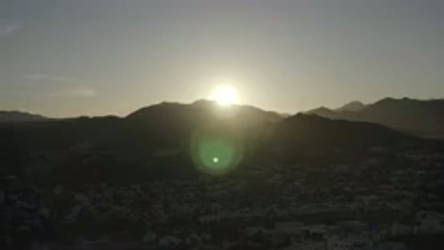 LOS CABOS MEXICO-2020: Beautiful Mountainside Scenery During Sunset