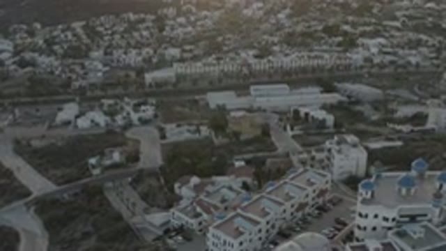LOS CABOS MEXICO-2020: Top View of White Buildings and Residential Area