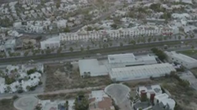 LOS CABOS MEXICO-2020: Beautiful Tall And Short Buildings Are Sitting Up On The Hillside