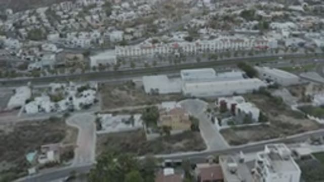 LOS CABOS MEXICO-2020: Aerial View Of A Neighborhood With Homes In Sight