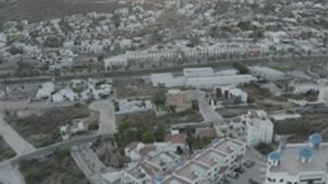 LOS CABOS MEXICO-2020: A View Of The City From Above Most Of The Buildings Are