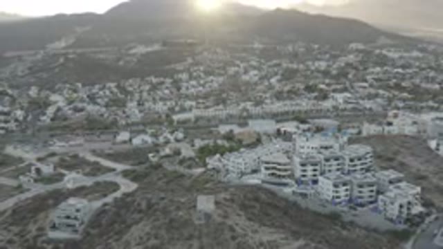 LOS CABOS MEXICO-2020: A View Of An Area With The Sunrise Set Above The