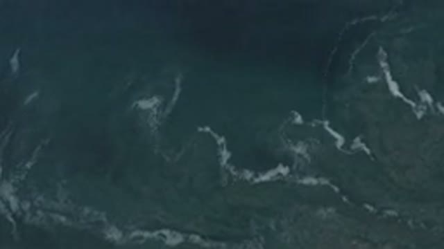 LOS CABOS MEXICO-2020: Aerial View Of Calm Dark Ocean