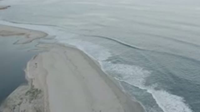 LOS CABOS MEXICO-2020: Peaceful Overview Of Waves Cresting And Lapping Over