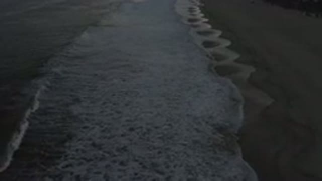 LOS CABOS MEXICO-2020: A View Of The Waves Hitting The Shore The Current Looks
