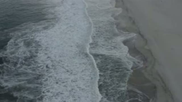 LOS CABOS MEXICO-2020: Top View Of A Clean And Wide Beach With Gentle White Waves