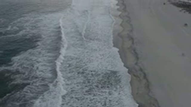 LOS CABOS MEXICO-2020: Amazing Aerial View Of A Beautiful Beach With Foams And