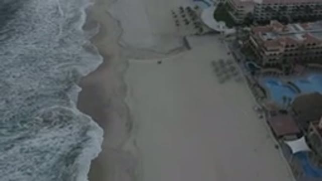 LOS CABOS MEXICO-2020: Aerial View Of The Condominiums By The Beaches Beautiful