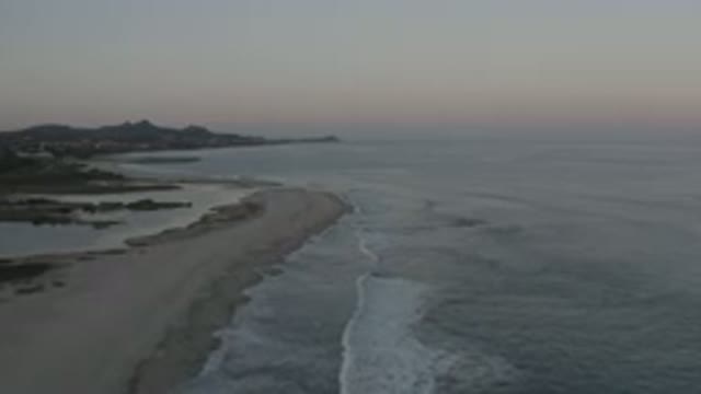 LOS CABOS MEXICO-2020: Silent Waves At The End Of Sea Shore
