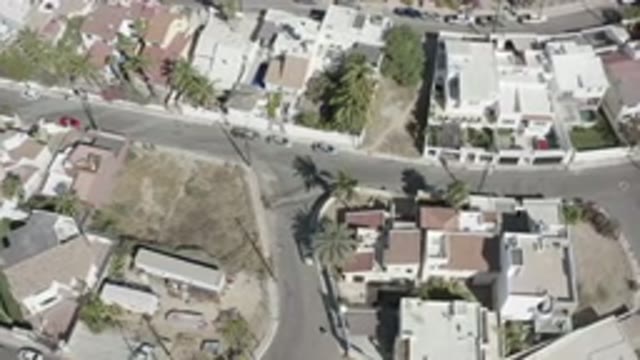 SAN JOSE DEL CABO MEXICO-2020: Fancy Upper Class Neighborhood Recorded From The