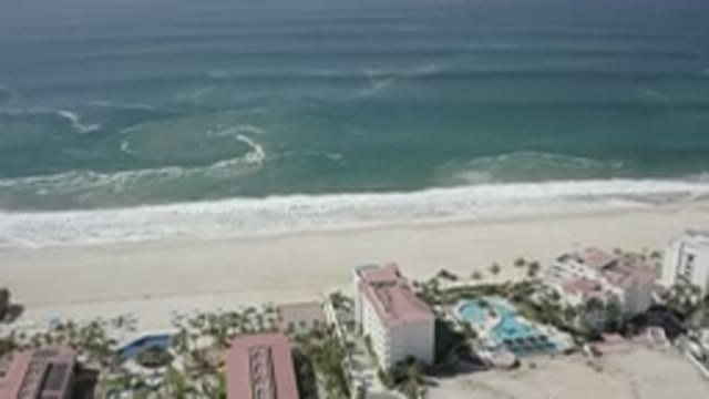 SAN JOSE DEL CABO MEXICO-2020: A Beautiful View Of The Resort Shore Beach And