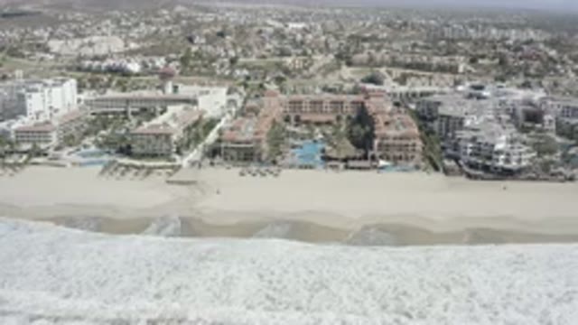 SAN JOSE DEL CABO MEXICO-2020: View Overlooking Beachfront Apartments