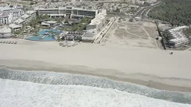 SAN JOSE DEL CABO MEXICO-2020: Left To Right Spanning Footage Of Shoreline