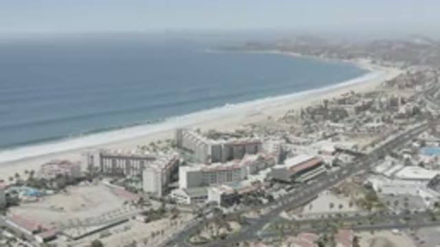SAN JOSE DEL CABO MEXICO-2020: City Overlooking A Beach On A Sunny Day With