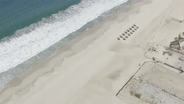 SAN JOSE DEL CABO MEXICO-2020: Beautiful Large Ocean White Sandy Beach Sky View