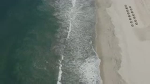 SAN JOSE DEL CABO MEXICO-2020: Top View Of Waves In A Beautiful Drive In Beach