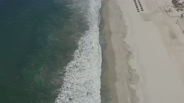 SAN JOSE DEL CABO MEXICO-2020: Amazing Seashore Waves in Blue and Teal