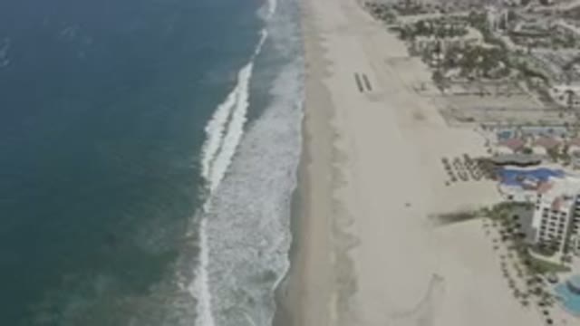 SAN JOSE DEL CABO MEXICO-2020: A Sandy Beach Neighborhood Full Of Houses And