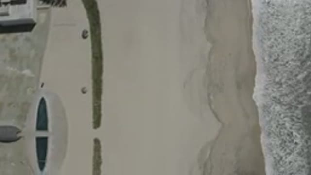 SAN JOSE DEL CABO MEXICO-2020: Straight Top View Of A Clean Beach With White