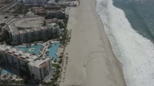 SAN JOSE DEL CABO MEXICO-2020: Beautiful Sight Of The Ocean At Bank Of City