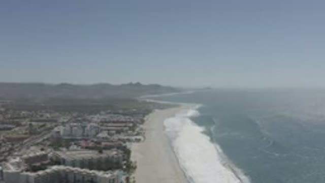 SAN JOSE DEL CABO MEXICO-2020: Beautiful Small Beach Town Recorded From The Sky