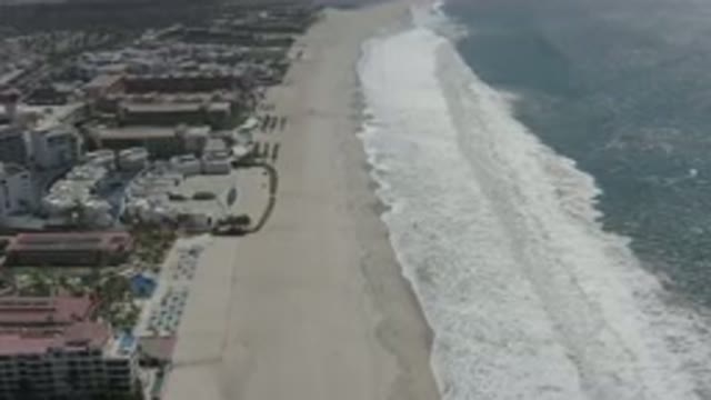 SAN JOSE DEL CABO MEXICO-2020: The Big Ocean Has A Ripple Effect That Is Pushing