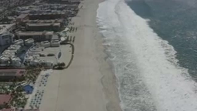 SAN JOSE DEL CABO MEXICO-2020: Aerial View of the Most Beautiful Beach