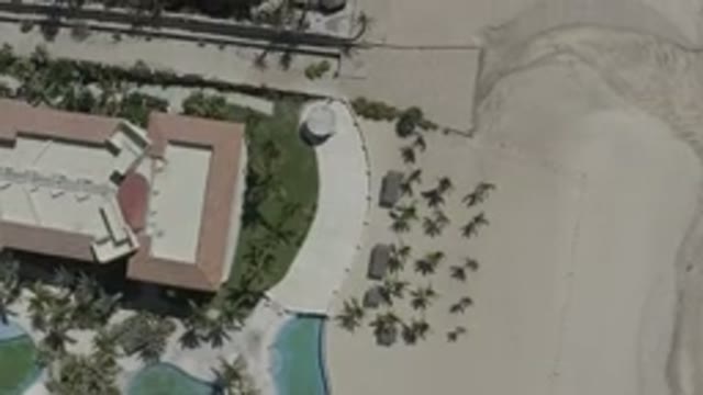 SAN JOSE DEL CABO MEXICO-2020: Aerial View Of A Resort From Above Pools Buildings And