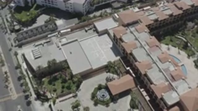 SAN JOSE DEL CABO MEXICO-2020: Eagle View Top of Building Zoom Out