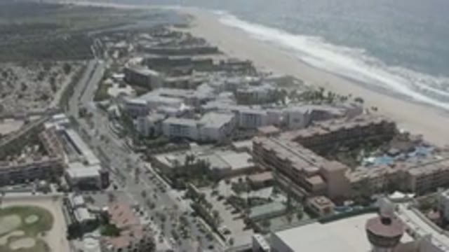 SAN JOSE DEL CABO MEXICO-2020: Houses And Buildings In Front Of A Beach With