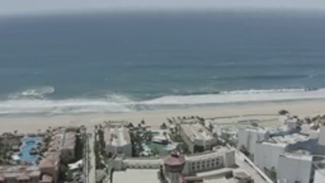 SAN JOSE DEL CABO MEXICO-2020: Amazing Aerial Shot of The Beach Shore in San