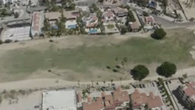 SAN JOSE DEL CABO MEXICO-2020: Top View of Houses, Trees, and Greenery