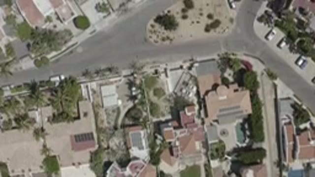 SAN JOSE DEL CABO MEXICO-2020: Aerial View Spanning Across A Small Neighborhood