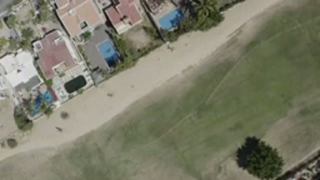 SAN JOSE DEL CABO MEXICO-2020: Straight Top View Of A Beach Side And Buildings
