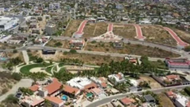SAN JOSE DEL CABO MEXICO-2020: Aerial View Of Undeveloped Land With City In Distance