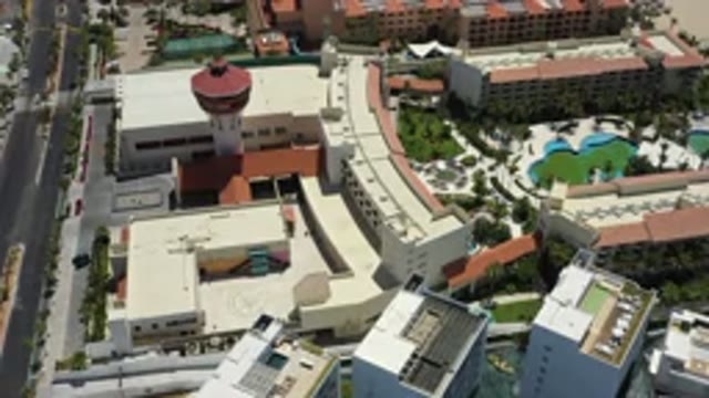 SAN JOSE DEL CABO MEXICO-2020: The Saucer Airplane Control Tower Next To The